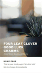 Mobile Screenshot of fourleafclovergoodluckcharms.com